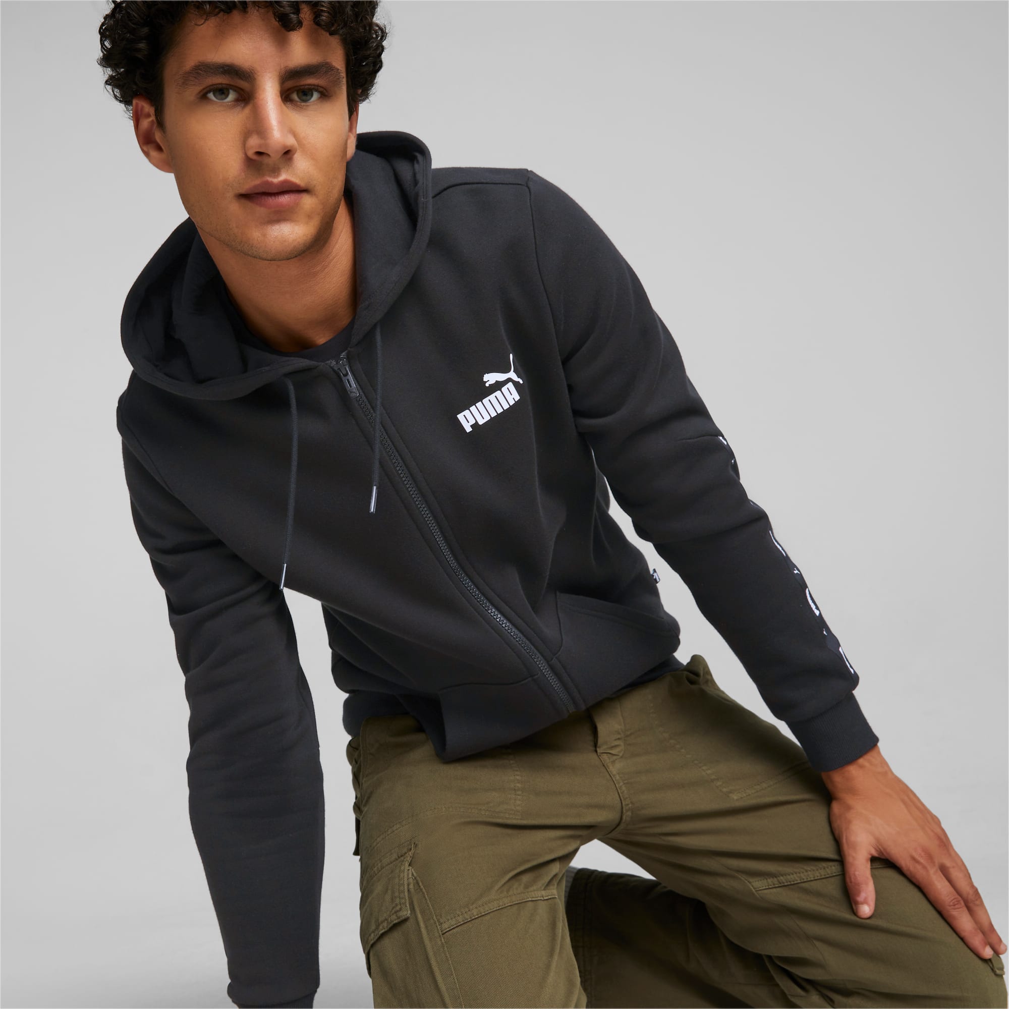 Essentials Tape Full Zip Hoodie Men